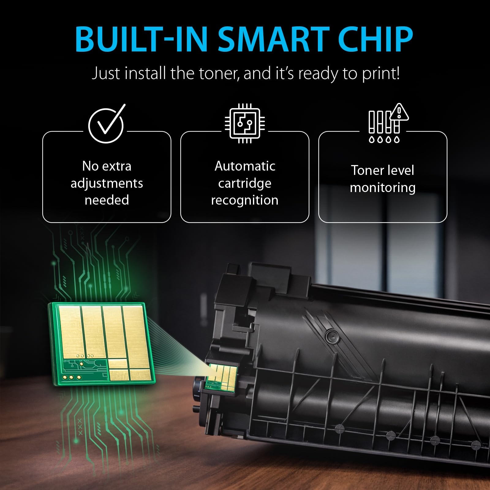 Smart Ink Compatible TN760 Toner Cartridge Replacement for Brother TN 760 TN730 2 Pack (CHIP) to use with HL-L2390DW DCP-L2550DW HL-L2350DW HL-L2370DW MFC-L2710DW HL-L2370DWXL MFC-L2730DW MFC-L2750DW