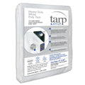 Kotap 8-ft x 20-ft Heavy-Duty 12 by 12 Cross Weave 8-mil White Poly Tarp, Item: TRW-0820