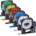 Label Orison-Compatible with Dymo D1 Label Tape 45013 45010 45018 45016 45017 45019 12mm 1/2 inch x23 Feet Cassette for LabelManager 160 280 210D 420P PnP,-6 Color Combo Set