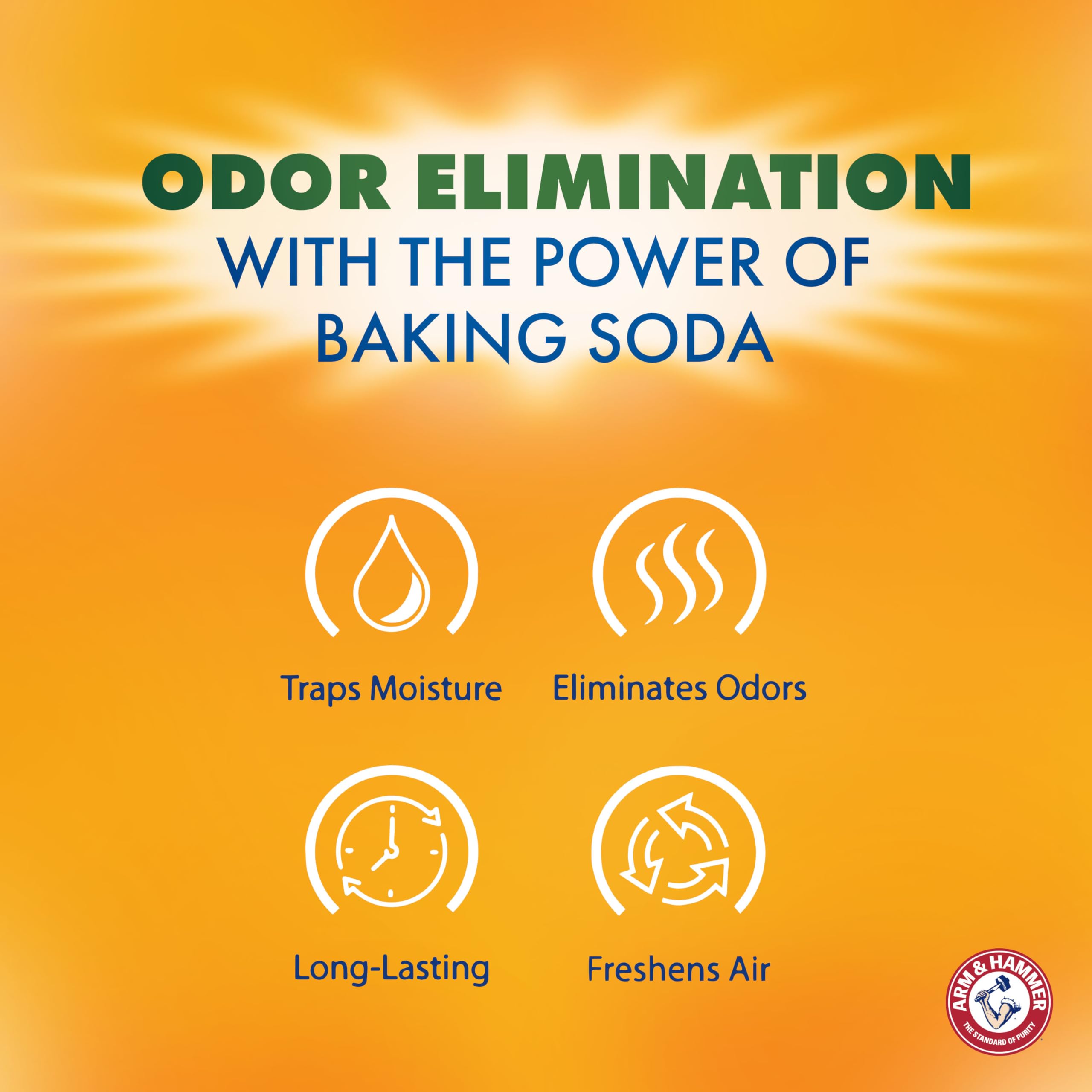 Arm & Hammer Essentials Hanging Moisture Absorber and Odor Eliminator, 17.5 oz., 3 Pack, Linen Fresh, Moisture Absorbers for Closets, Laundry Rooms and Bedrooms, Long-Lasting Freshness