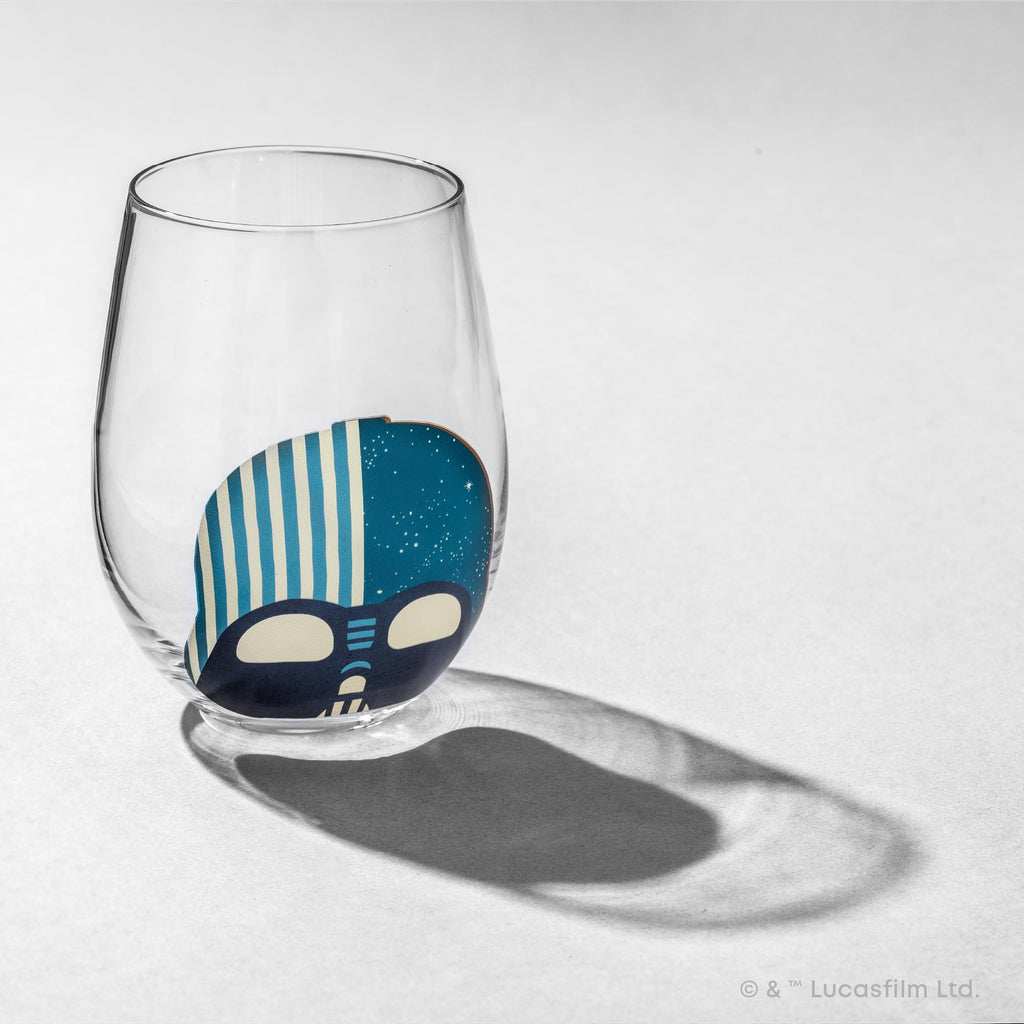JoyJolt Star Wars™ Helmet Hues Tumblers Stemless Glasses. Set of 4 Large 19oz Glass Drinking Glasses, Wars Kitchen Gifts and, Collectibles for Adults
