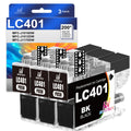 LC401BK Ink Cartridges 3-Pack Black High Yield Compatible for Brother LC401 BK for MFC-J1010DW MFC-J1012DW MFC-J1170DW Printer Ink Replacement