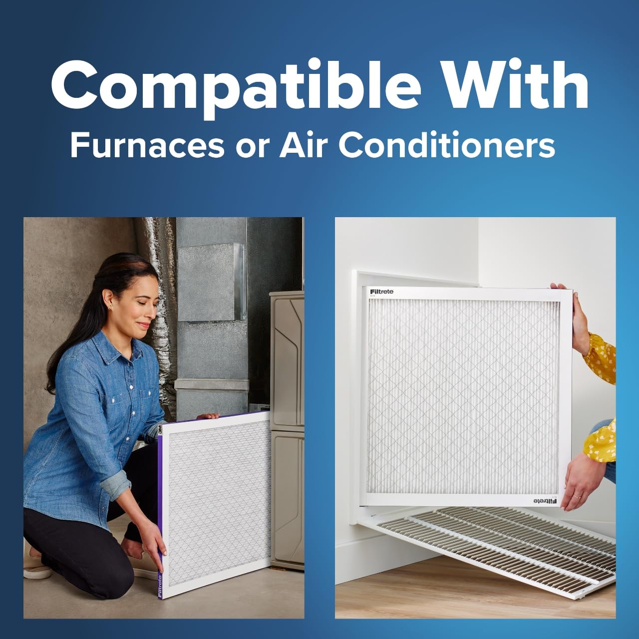 Filtrete 16x25x1 Furnace Filter, MPR 1500, MERV 12, Healthy Living Ultra-Allergen 3-Month Pleated 1-Inch Air Filters, 2 Filters