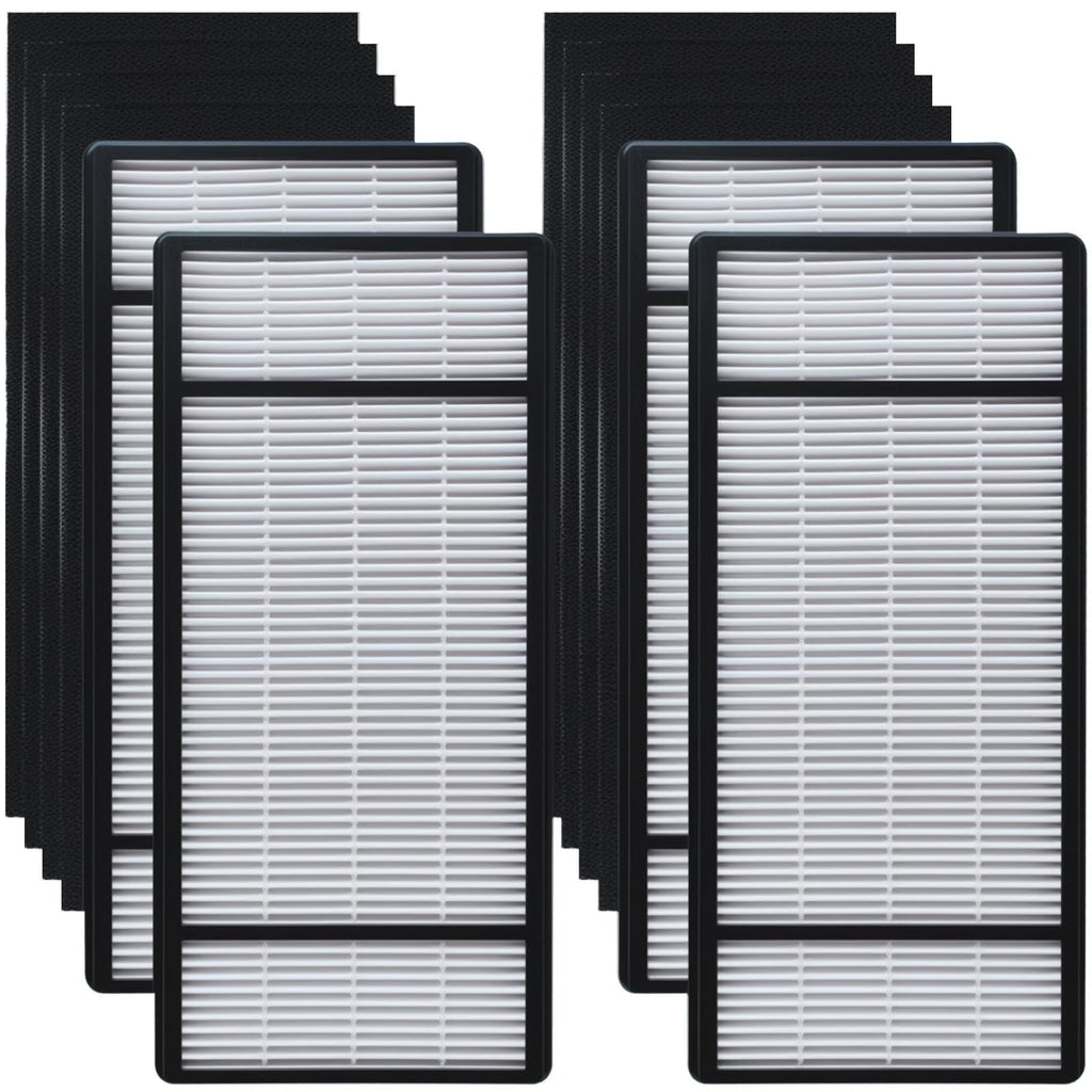 4 HEPA Replacement Filter H and 8 Carbon Pre Filter B Compatible with Honeywell Air Purifiers HRF-H1 HRF-H2 HRF-B2C, Compatible with Honeywell HPA050, HPA060, HPA150, HPA160, HHT055, HHT155 Series