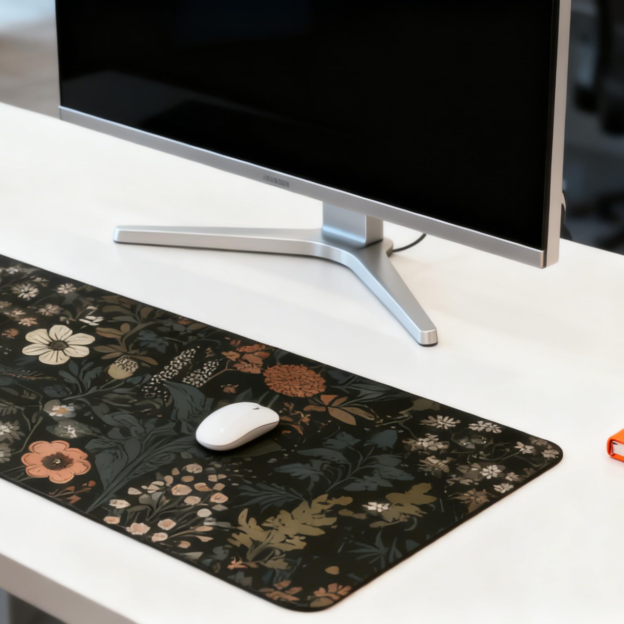 TOMAIDA Mouse Pad, Large Mouse Pad 90 X 40CM (35.4X15.7Inches) Mousepad Big Desk Mat with Non-Slip Rubber Base Keyboard Pad for Gaming and Office-Black