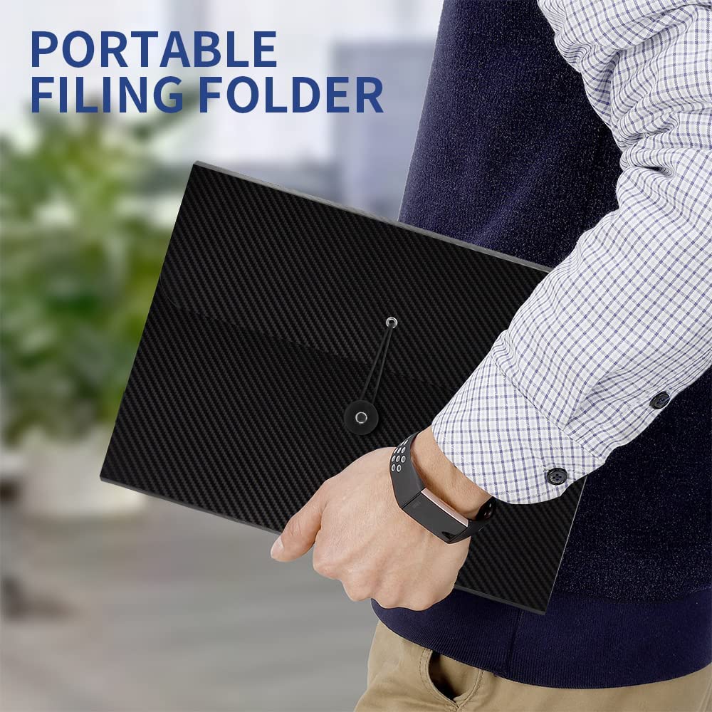 Expanding File Folder, 3 pcs Accordian File Organizer, A4 Letter Size Paper Document Receipt Organizer Accordion Filing Folder