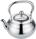 SANQIAHOME Stainless Steel Teapot with Removeable Infuser 71 oz (2000ml) Thickened Mirror Polished Stovetop Tea Maker for Herbal and Infusion