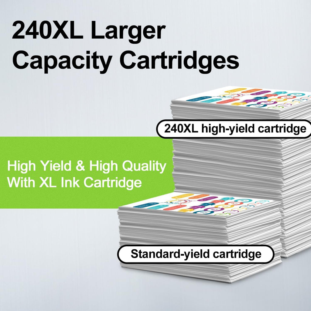 240XL Black Ink Cartridge Replacement for Canon 240 XL PG-240XL for PIXMA MG3620 MG3600 MG3520 MG2120 TS5120 MX532 MX512 MX472 MX452 Printers Noire 1-Pack