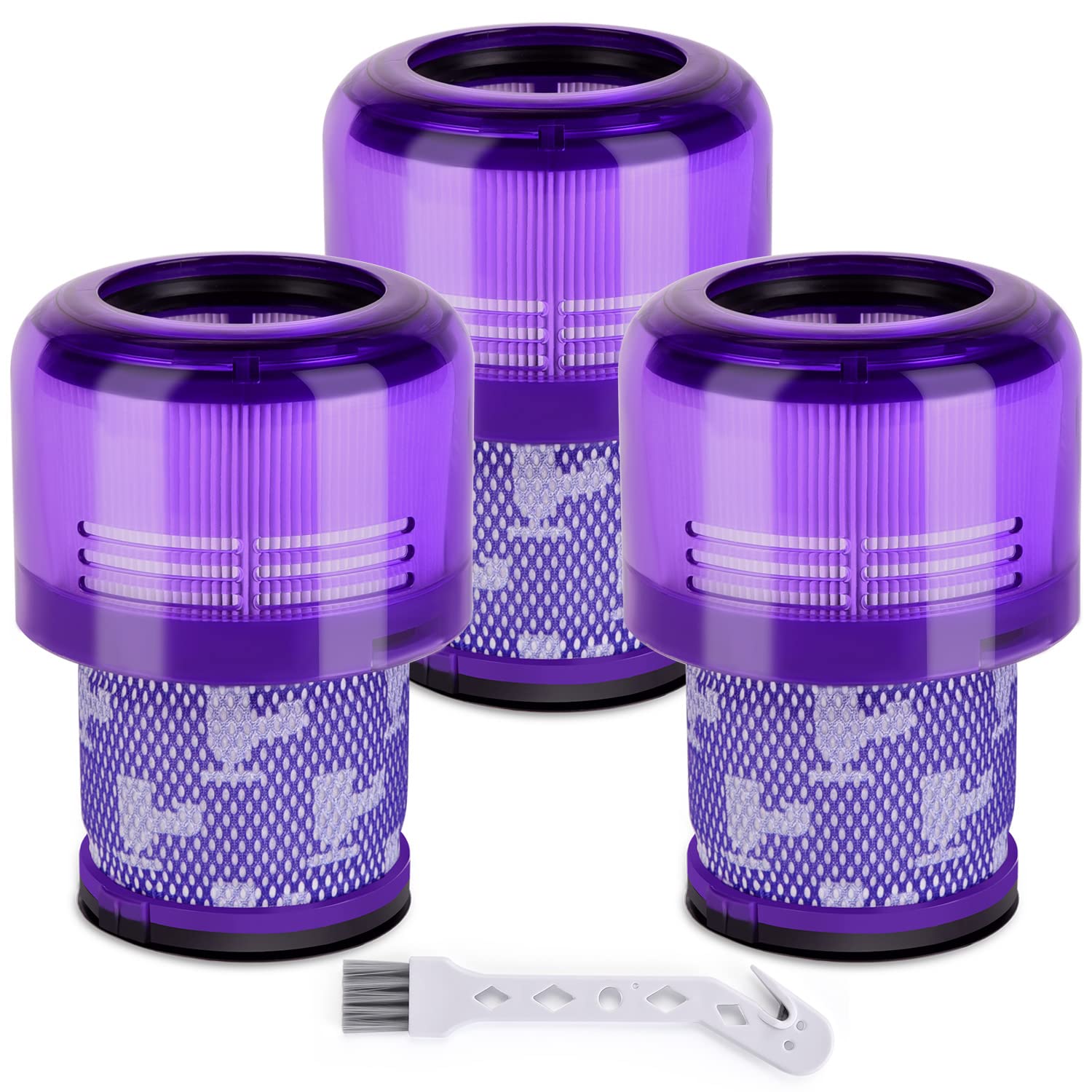 Anicell 3 Pack V15 Filter Replacement for V11 Animal V11 Torque Drive V15 Detect Cordless Vacuum, Compare to Part # 970013-02
