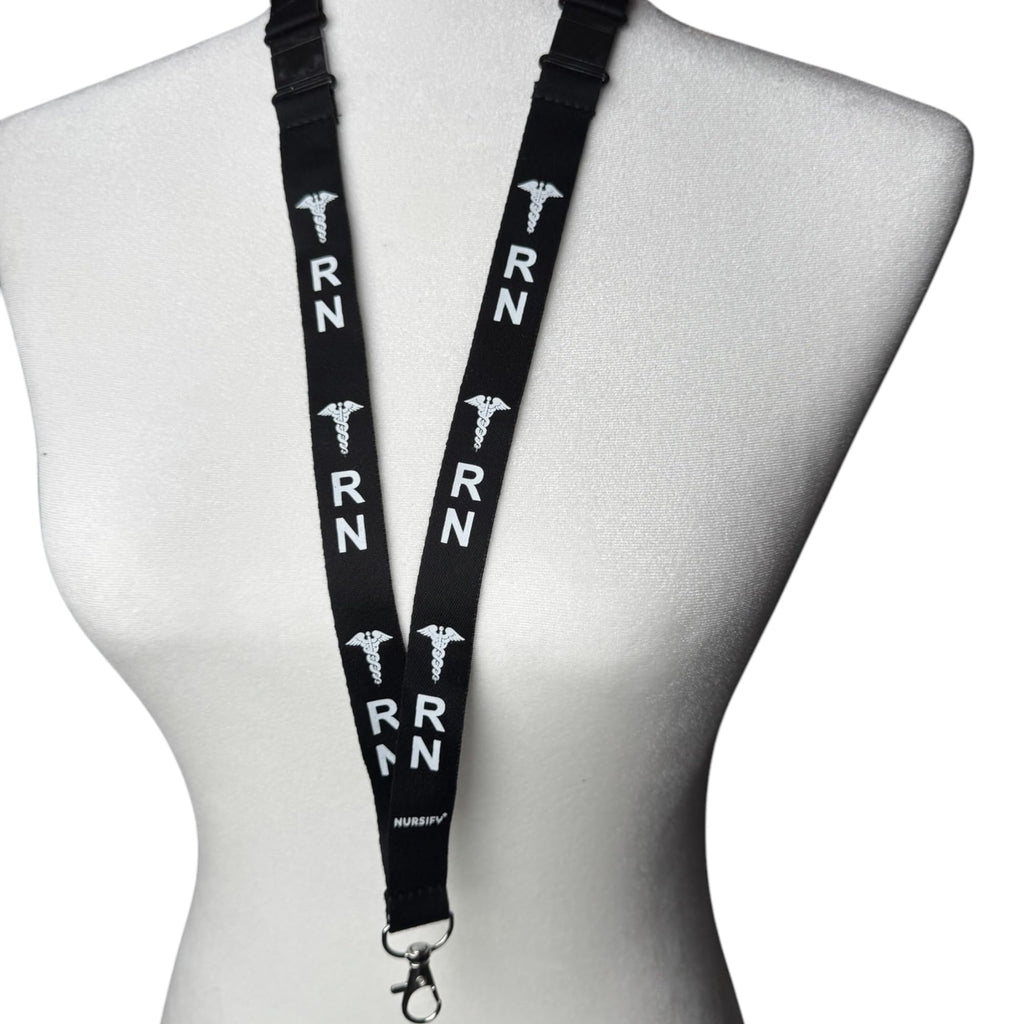 RN Lanyard with Double Breakaway – Durable Badge Holder for Nurses, Designed for Comfort and Safety, Gift for a Registered Nurse