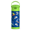 THERMOS FUNTAINER 14 Ounce Stainless Steel Vacuum Insulated Bottle, Daring Dinos
