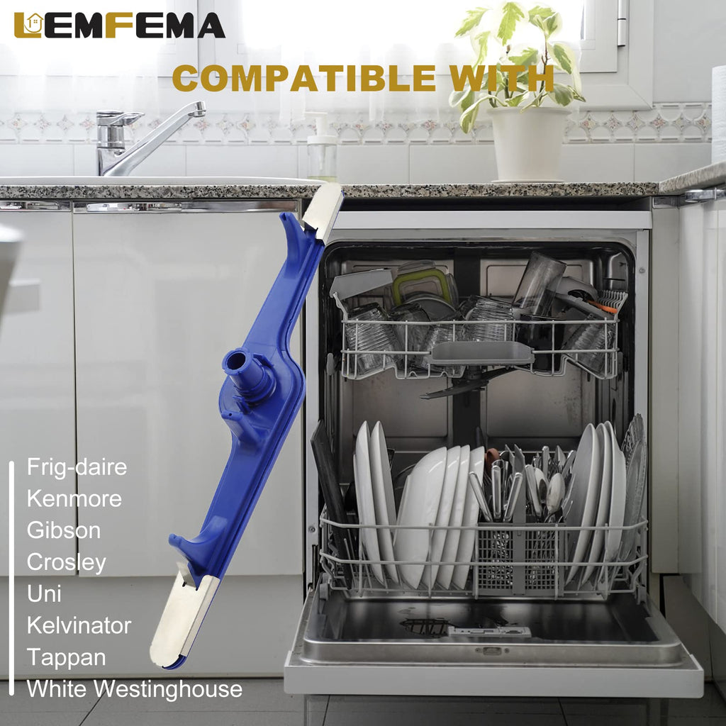 5304517203 Dishwasher Lower Spray Arm Compatible with Frigidaire and Kenmore Dishwashers parts, Replaces 154568001 154414101 154250901 154568002 (Blue)
