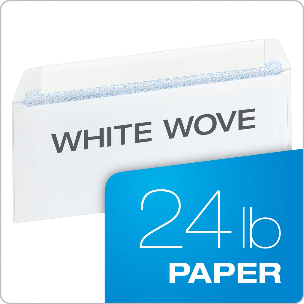 Quality Park Envelopes, #8 Double Window Security, Redi-Strip Self-Seal, White, 3-5/8" x 8-11/16", Fits QuickBooks Checks, Security-Tinted Interior, 500 Per Box