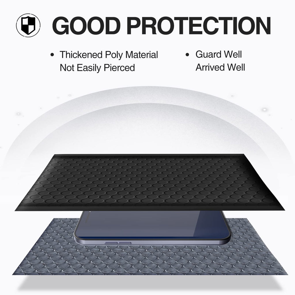 UCGOU Bubble Mailers 6x10 Inch Black 50 Pack Usable Size 6x9 Padded Envelopes Small Business Mailing Packages Opaque Self Seal Adhesive Waterproof Boutique Shipping Bag for Jewelry Makeup Supplies