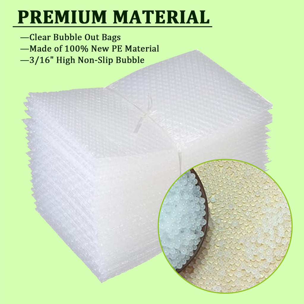 14 Pack Clear Bubble Out Bag Pouches,18x22 inch Large Bubble Bag for Extra Protection,Double Walled Shockproof Bubble Cushioning Wrap Bag Pouches for Storage,Shipping,Moving,Packing Supplies