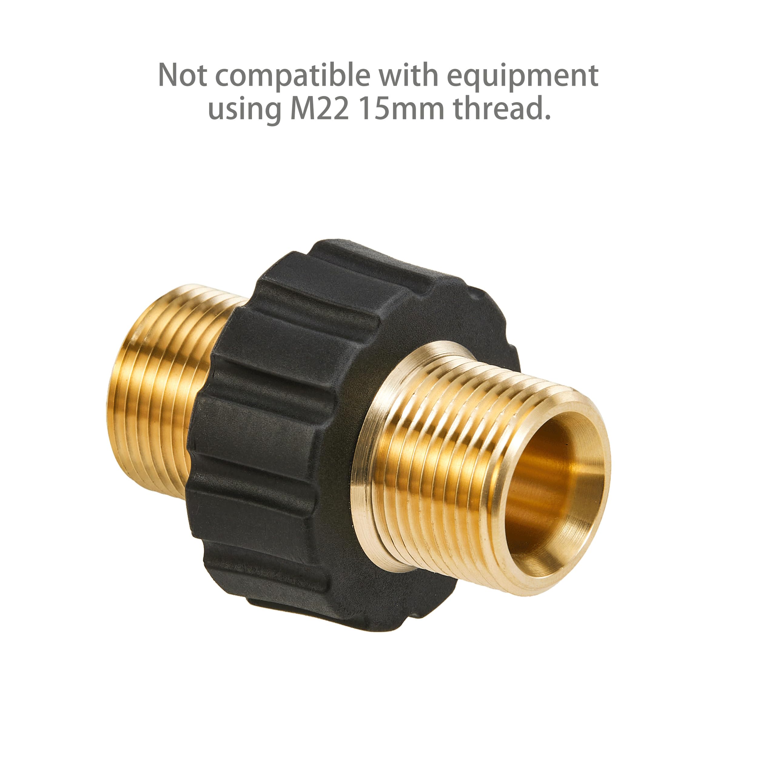 FIXFANS Pressure Washer Adapter Set, M22-14mm Male Fitting to M22-14mm Male Swivel, 5000PSI Pressure Washer Hose Thread Kit