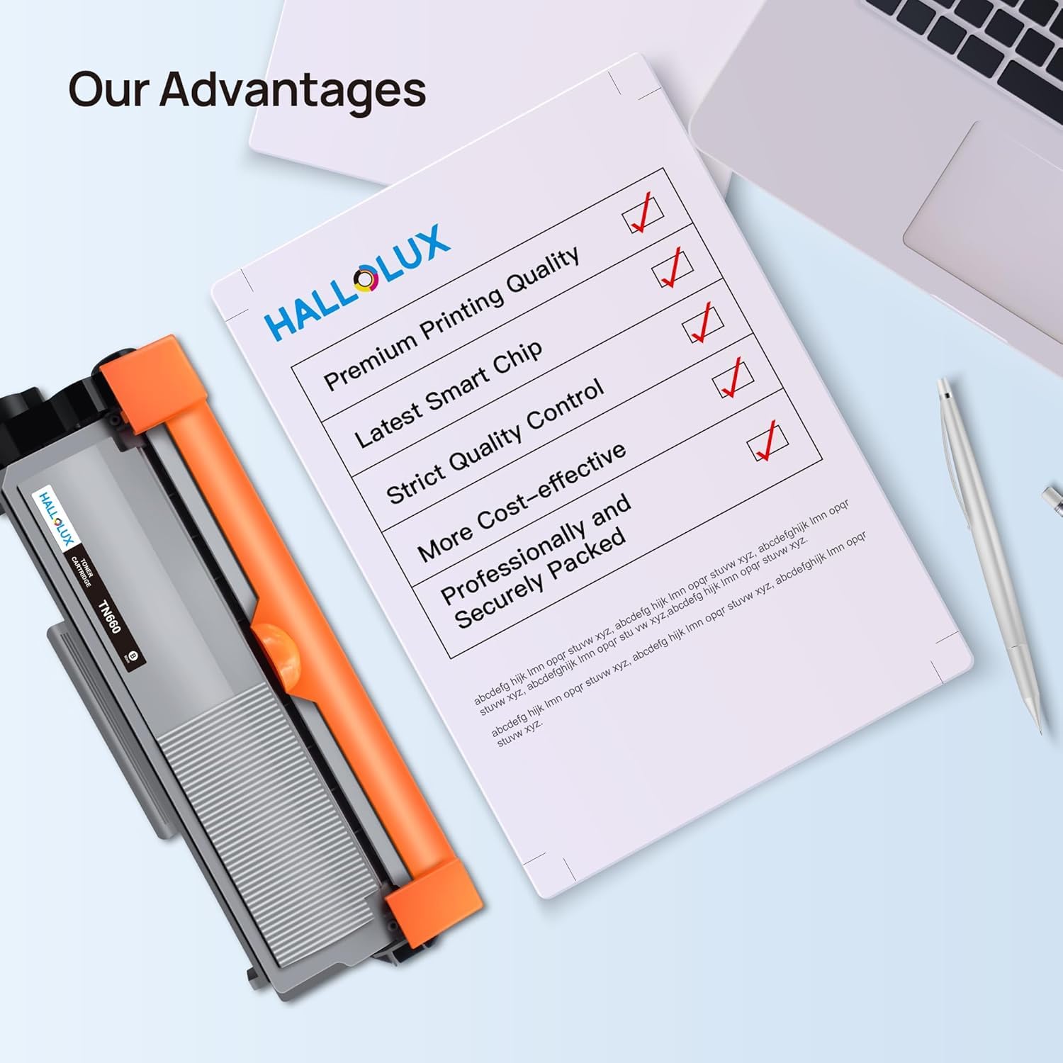 TN660 TN-660 TN630 TN-630 Toner Cartridge High Yield Replacement for MFC-L2720DW, DCP-L2540DW,MFC-L2700DW, DCP-L2520D, HL-L2320D, MFC L2740DW Printer(Black, 2 Pack)| Newest Chip
