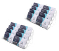 Gowall Business Card Holder, 8 Pocket Acrylic Business Card Holder for Desk Clear Business Card Stand Desktop Business Card Holders Plastic Business Card Display for Exhibition, Home and Office, 2 PCS