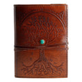 Leather Journal Refillable Lined Paper Tree of Life Handmade Leather Journal/Writing Notebook Diary/Bound Daily Notepad for Men & Women Medium, Writing pad for Artist, Sketch