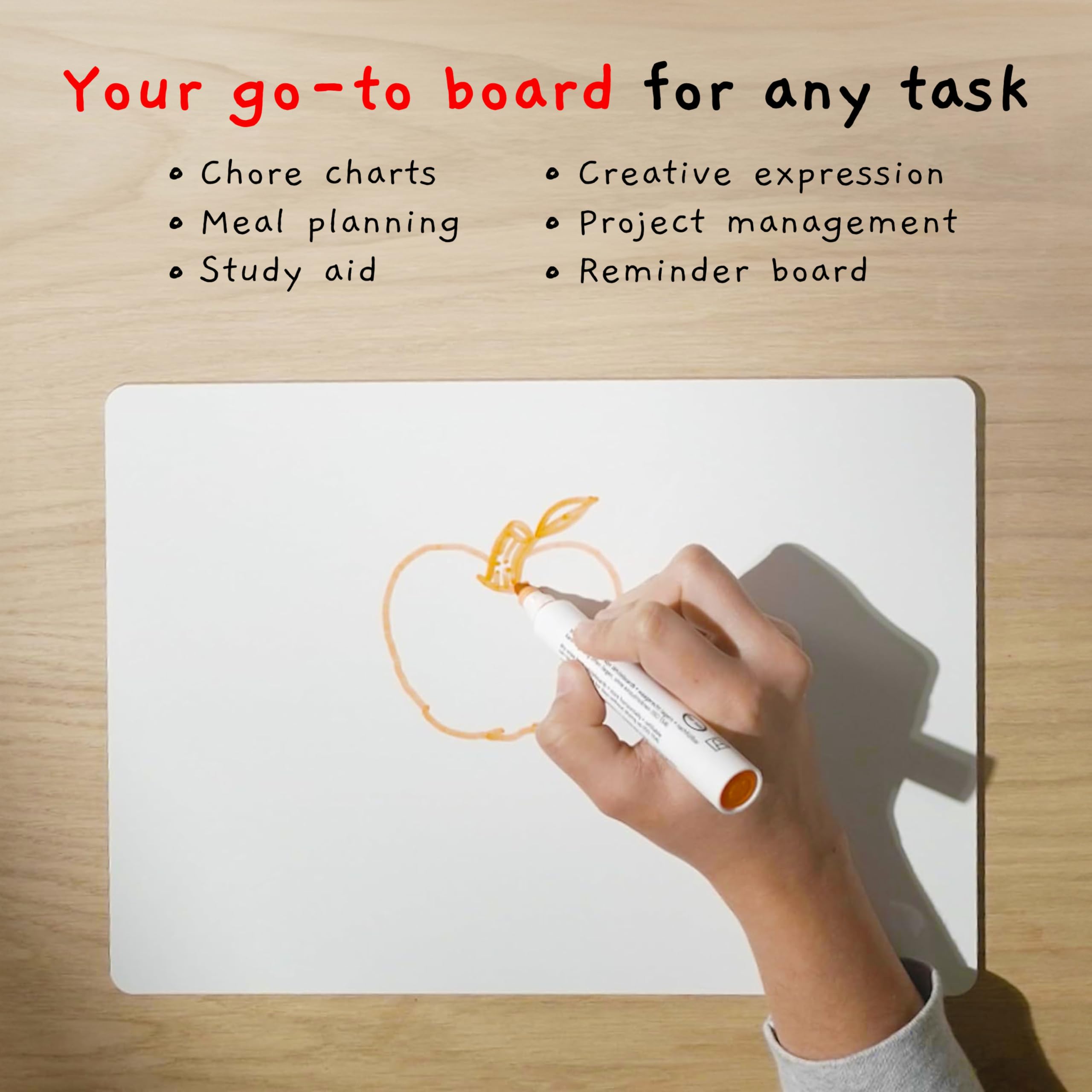 Board Geeks 25 Pack Dry Erase Lapboards 9 inch by 12 inch Large Whiteboard White Board Set Great for Teachers, Students, Children, Classroom Reusable, Durable, Portable, Single Sided Whiteboard