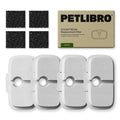 PETLIBRO 4 Packs Replacement Filters for Dockstream Cat Water Fountain PLWF105/PLWF005/PLWF115, 2 Months Set of Replacement Filters