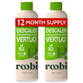 Roobi Descaling Solution Compatible Nespresso Vertuo Eco-Friendly Formula to Clean & Descale Your Nespresso Vertuoline Machine. 2 Uses per Bottle, 2 Pack. Carbon Neutral Descaling Kit.