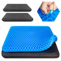 Large Gel Seat Cushion for Long Sitting with 2 Non-Slip Cover-45 x 45cm,Extra Comfort for Stadium,Airplane,Office Chair,air Plane,bleacher,Booster,car,Sporting Events,Wheelchair seat Cushion