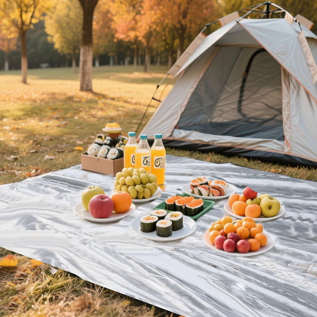 Silver Waterproof Tarpaulin-16 mil Heavy Duty Waterproof Tarpaulin,Multi-Purpose Protective Cover,UV and Tear Resistant,Outdoor Tarpaulin for Camping,Pool,car,Garden