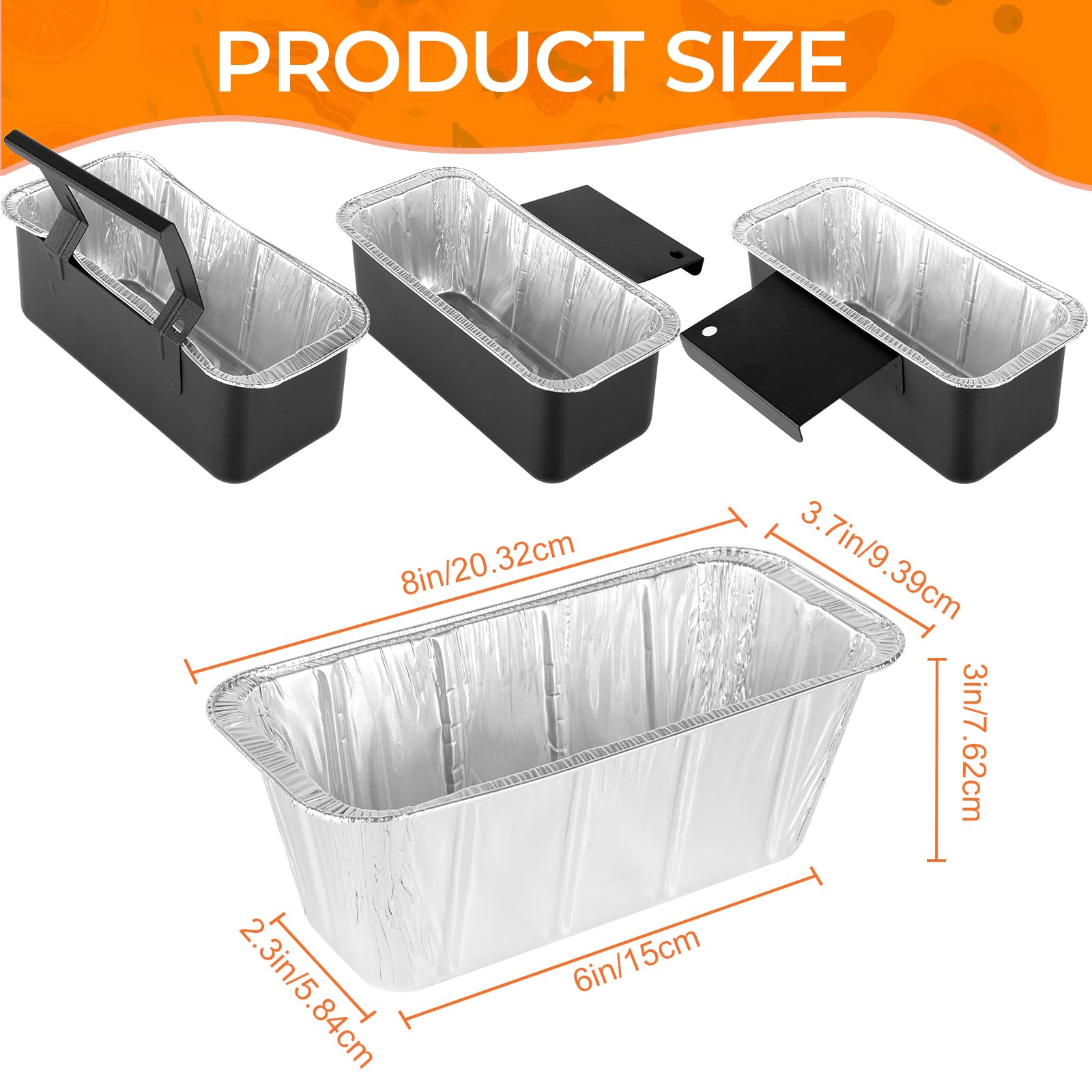 Drip Pan Grease Cup Liners - 30 Pack Disposable Aluminum Foil Drip Pan Liners,Grease Catcher Cup Liner,Disposable Grill Grease Tray,Griddle Drip for Blackstone 30",28",36" (30Pack for Blackstone)