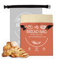 2 Pack XL Reusable Beeswax Bread Bags for Homemade Bread, Sourdough Bread Baking Supplies, Sourdough Bread Bags for Bread Storage Keep Sourdough Fresh, Freezer-Safe, Eco-Friendly (Orange&Grey)