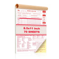 70 Sheets 2-in-1 Driver Vehicle Inspection Report Book 8.5x11 inch Drivers Daily Log Book Large Pretrip Checklist Notebook for Truck Driver
