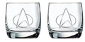Star Trek: The Next Generation - Collectible Whiskey Glasses - Set of 2 Glasses (10 oz.)