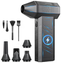 Compressed Air Duster - 180000RPM Powerful Electric Air Duster, 3 Gear Adjustable Cordless Air Blower, Rechargeable Dust Cleaner for Keyboard, Computer, House, Outdoor, Car