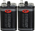 EVEREADY 6V Battery, Super Heavy Duty 6 Volt Battery, 2 Count