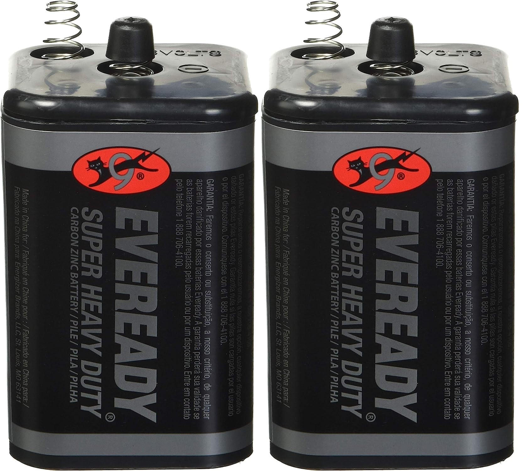 EVEREADY 6V Battery, Super Heavy Duty 6 Volt Battery, 2 Count