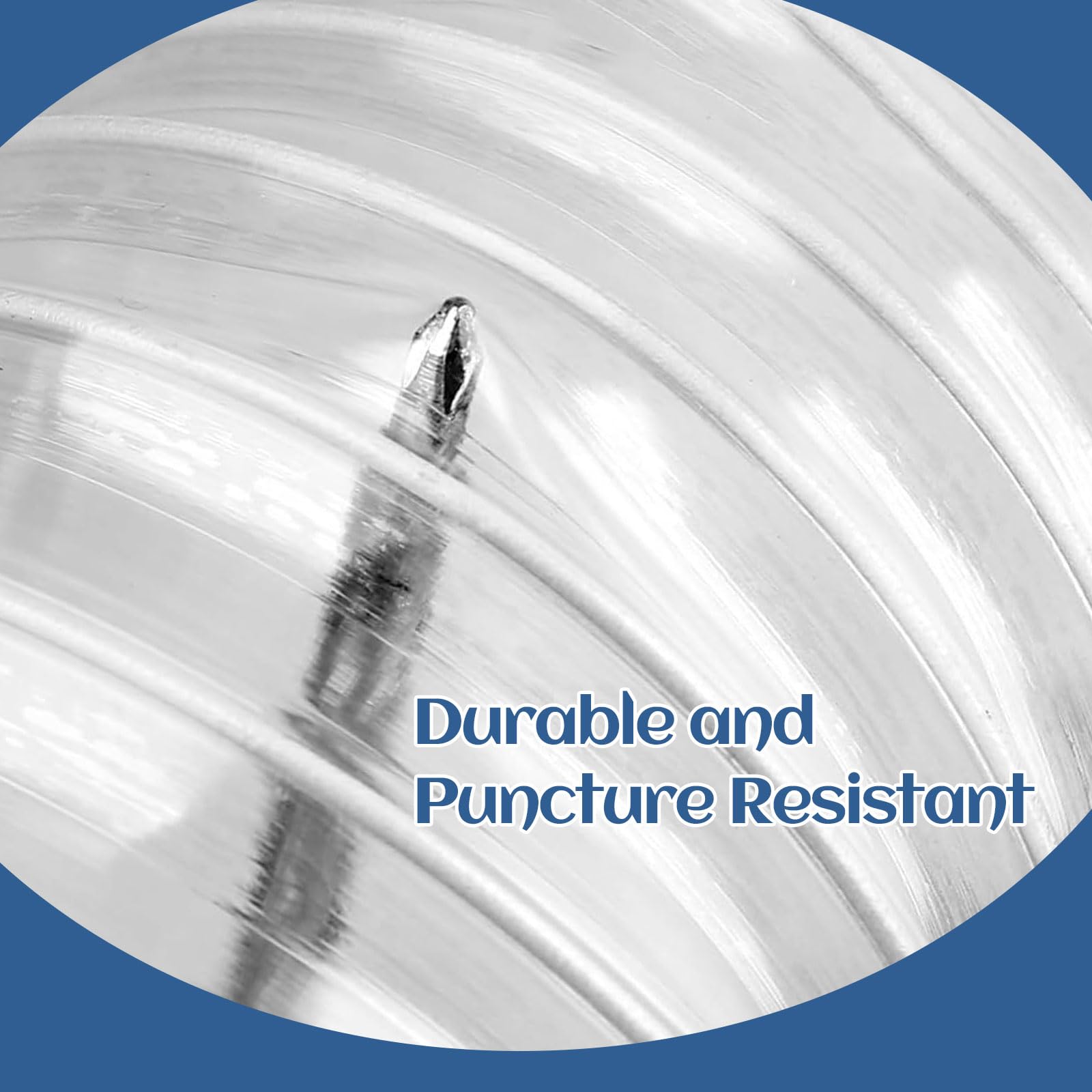 2 1/2" x 5' Flexible PVC Dust Collection Hose, Heavy Duty Fume Collection Hose with Carbon Steel Wire Coil, Vacuum Accessories for Workshop & Home