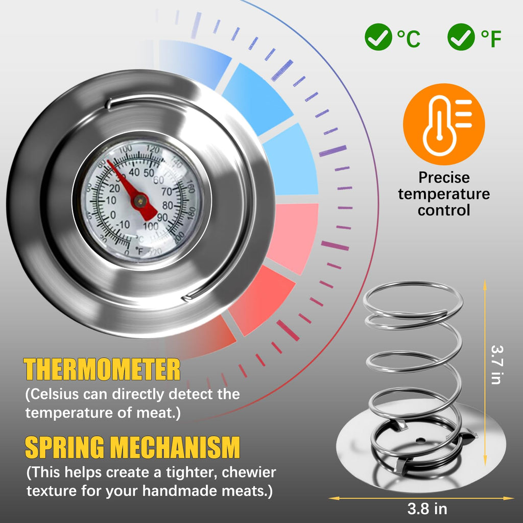 Joyeee Ham Maker - Stainless Steel Round Shape Deli Meat Press Maker Machine for Making Healthy Homemade Meat Sandwich, Seafood Meat Poultry Patty Gourmet Cooking Tools