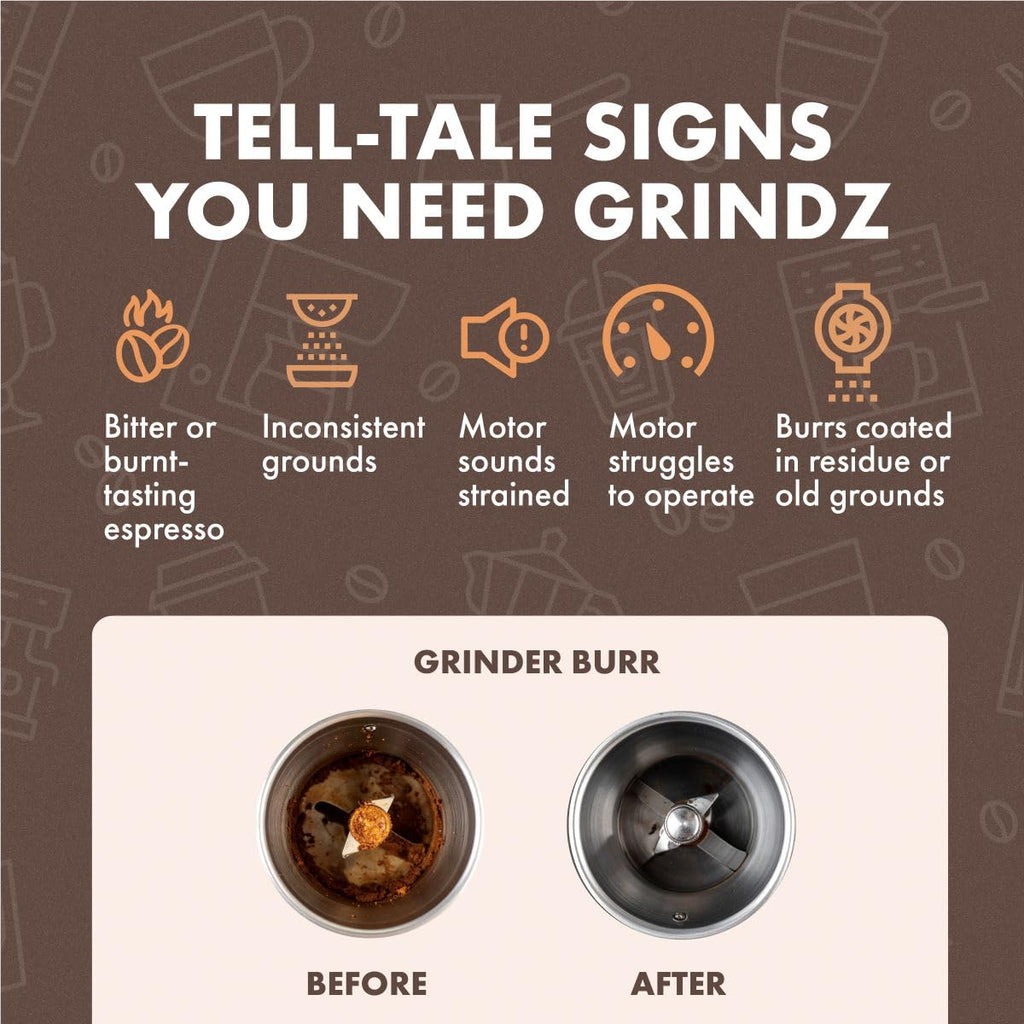 Urnex Grindz Professional Coffee Grinder Cleaning Tablets, 430 grams