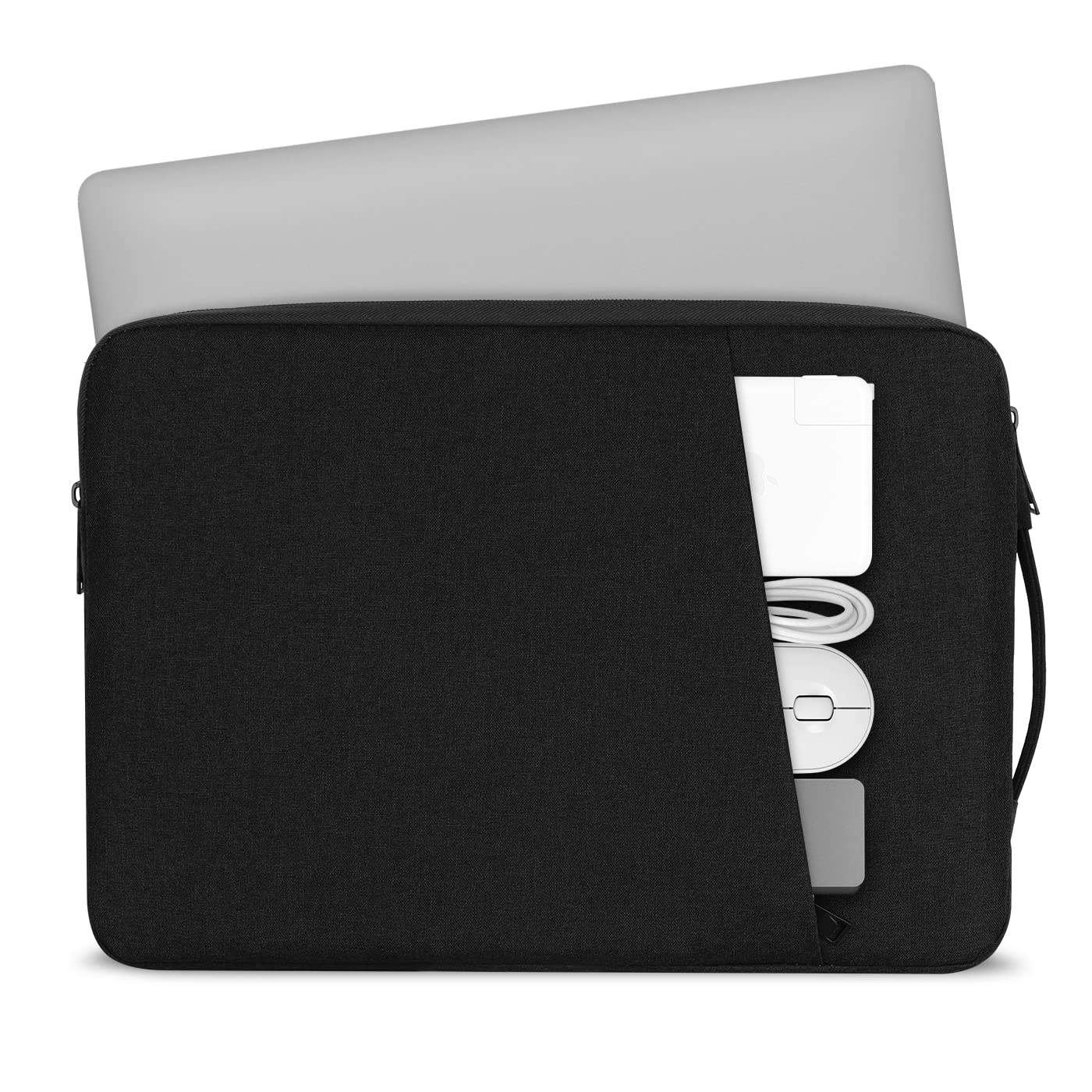 Chelory Laptop Sleeve for 16 17 Inch Notebook Ultrabook Chromebook HP/Lenovo/Asus/Acer/Dell, Shockproof Water Resistant Computer Protective Cover Bag Carrying Case with Handle, Black