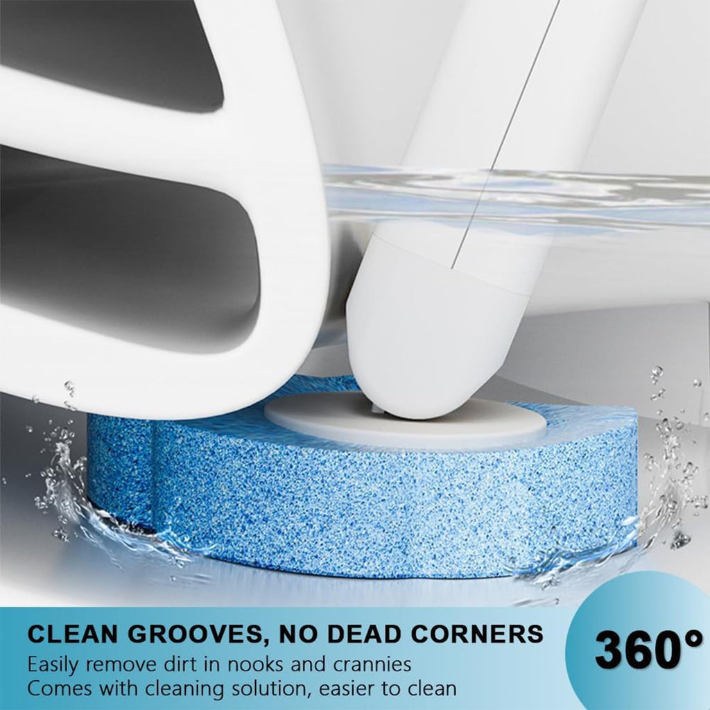 Disposable Toilet Brush with 54 Refill Heads, 2 Handles & Holders Included – No-Touch Toilet Bowl Cleaning System with Ocean Fresh Scent, Wall-Mounted or Freestanding Bathroom Cleaner