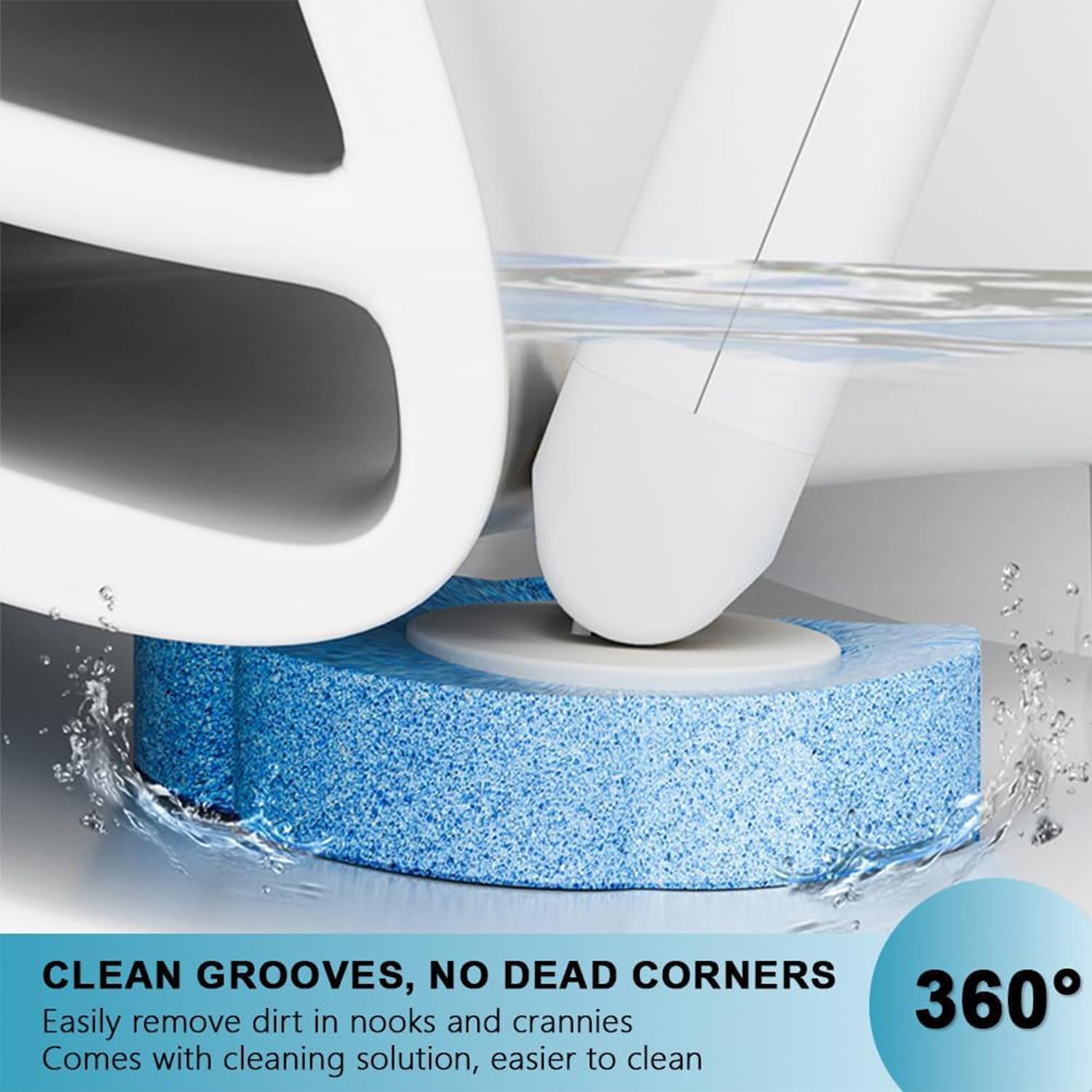 Disposable Toilet Brush with 54 Refill Heads, 2 Handles & Holders Included – No-Touch Toilet Bowl Cleaning System with Ocean Fresh Scent, Wall-Mounted or Freestanding Bathroom Cleaner
