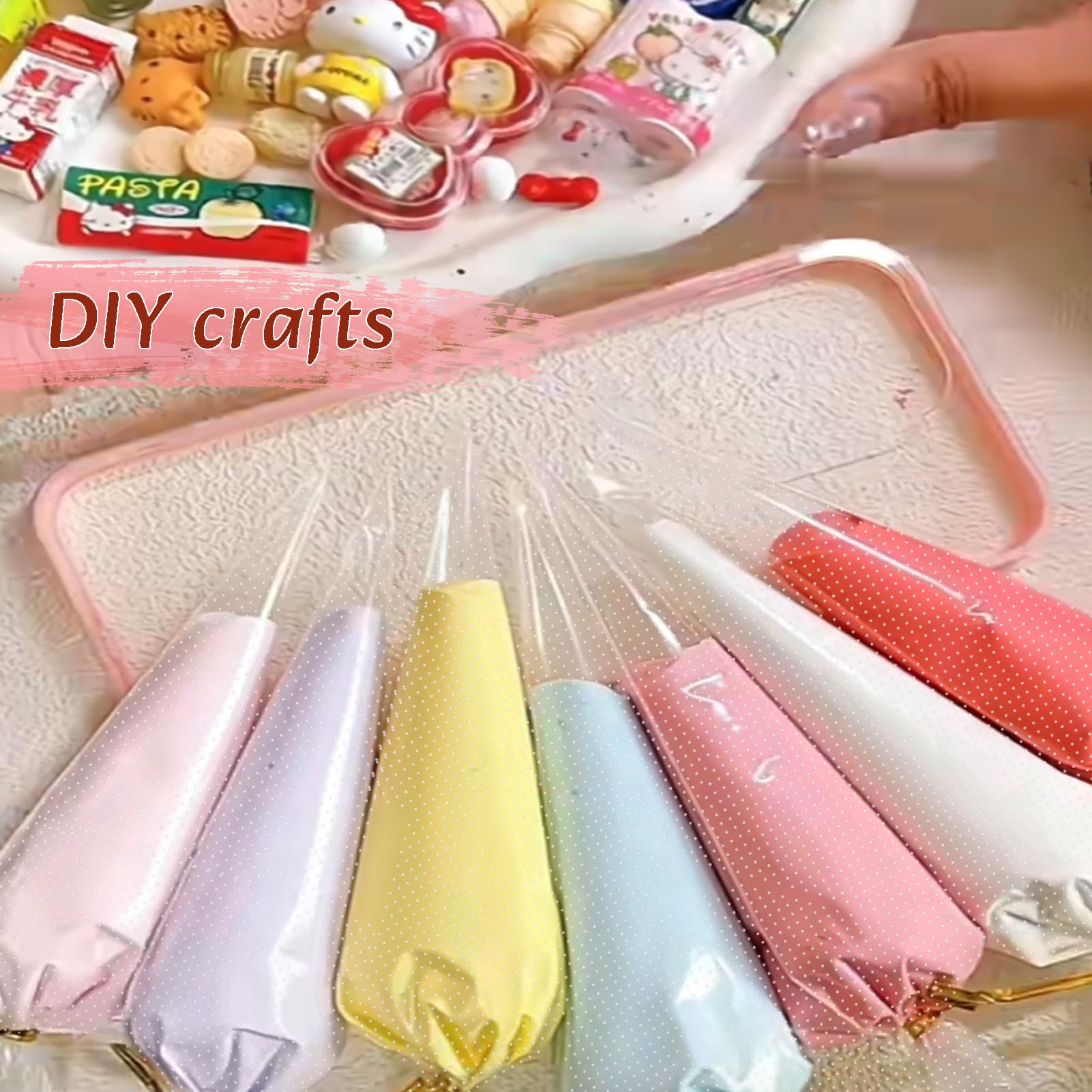 Piping Bags 24 Inch, Large Piping Bags Disposable 100PCS, Pastry Icing Bags Thickened Non-Slip and Anti-Burst, Tipless Piping Bags for Royal Icing