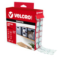 VELCRO Brand Dots with Adhesive White, 200 Pk, 3/4" Circles | Sticky Back Round Hook and Loop Closures for Organizing, Arts and Crafts, School Projects, 91824