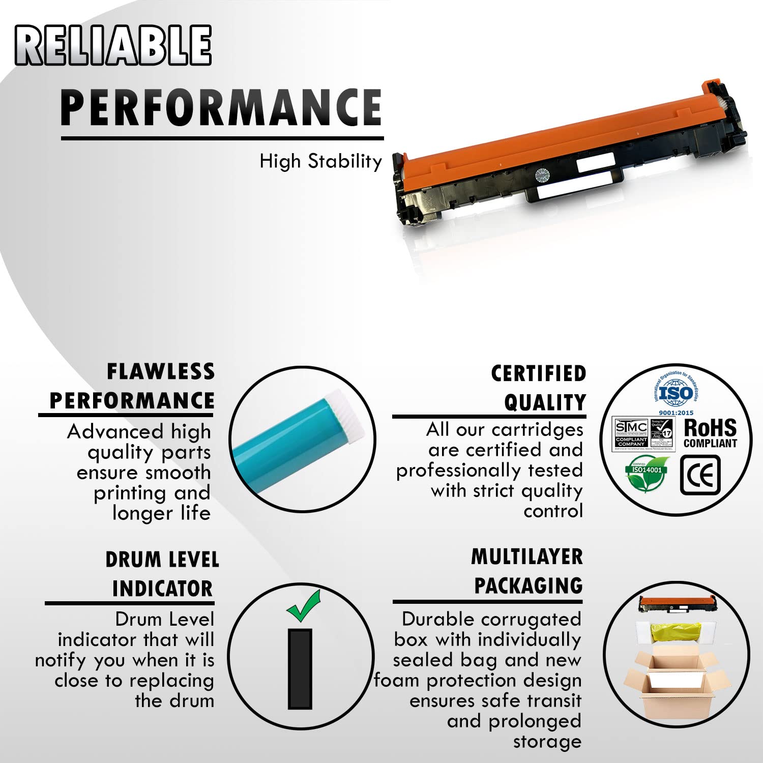 Inkfirst Compatible Drum Unit Replacement for HP CF219A ( CF219A ) Laserjet Pro M102a M102w MFP M130a M130fn M130fw M130nw
