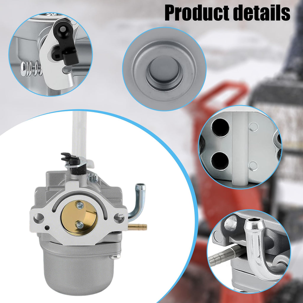 Carburetor fit for Briggs & Stratton Snowblower Replaces # 796122 794593 793161 696737 Compatible 20A114 20A414 20M114 20M107 Engines
