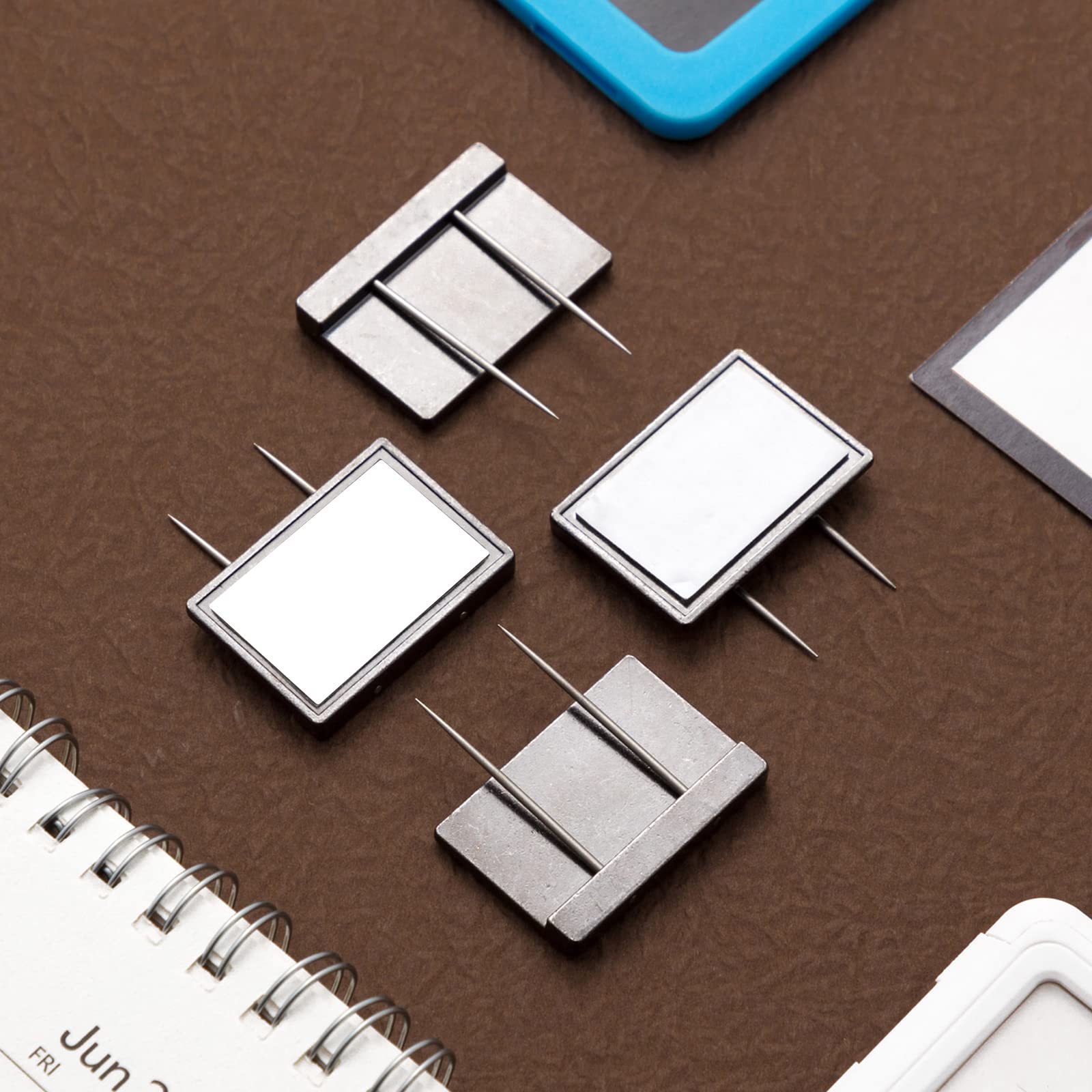 20 Pcs 20 Pieces Black Cubicle Pins Partition Pins Cubicle Accessories Fabric Partition Nameplate Brooch for Office Brooch Decor, Furniture, Office Signs, and Fabric Mounting