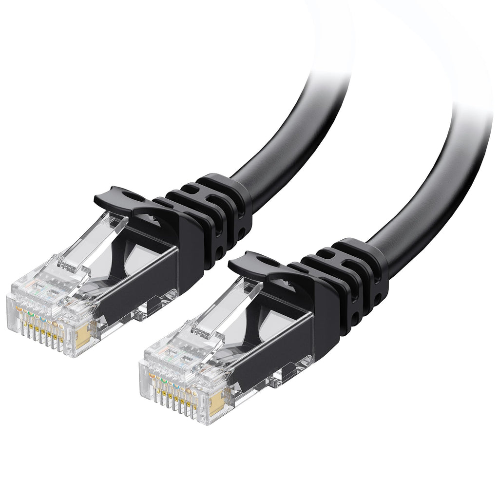 Cable Matters 10Gbps Snagless Cat 6 Ethernet Cable 30 ft (Cat 6 Cable, Cat6 Cable, Internet Cable, Network Cable) in Black - Available 20ft - 150ft in Length