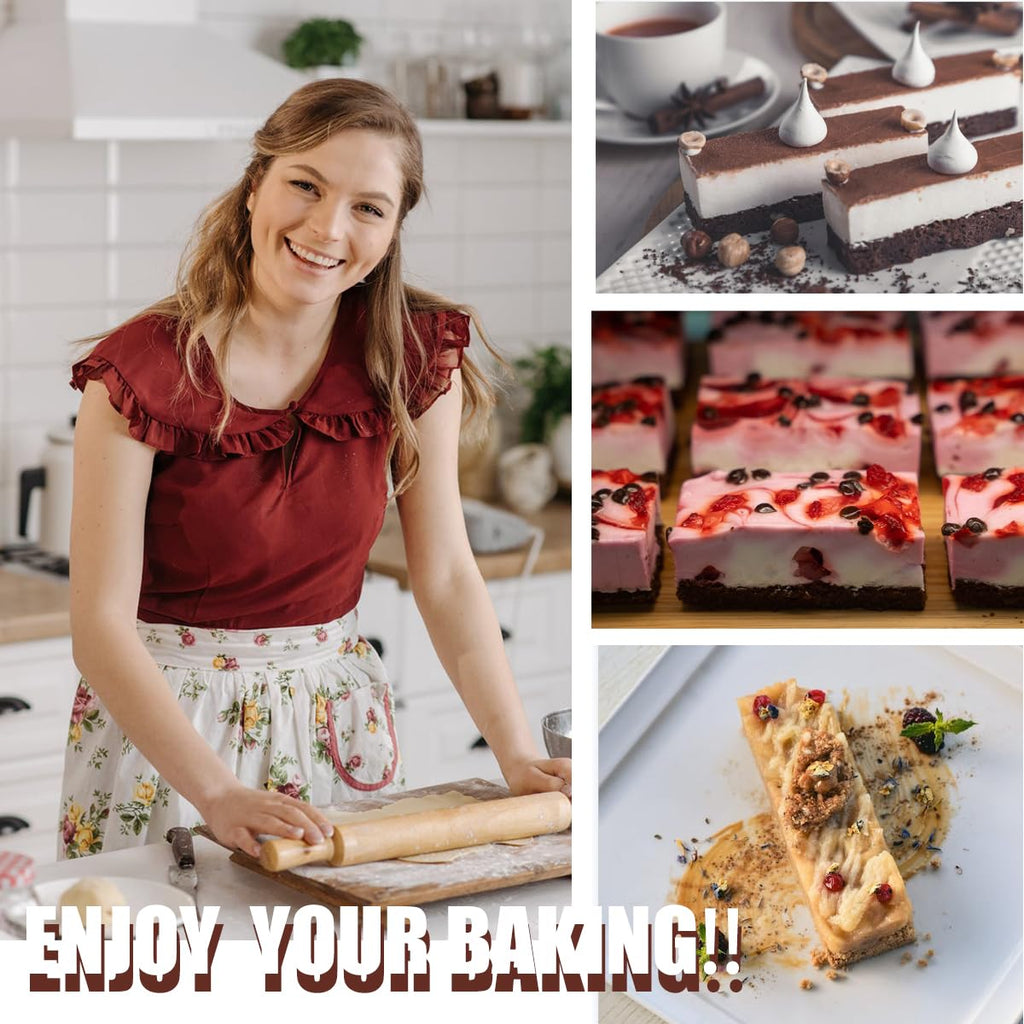 Springform Pan Set, 9.5/10/11Inch Square Cake Pans, Nonstick Bakeware Springform, Leakproof Cake Pans with Removable Bottom for Baking, Cheesecake Pan