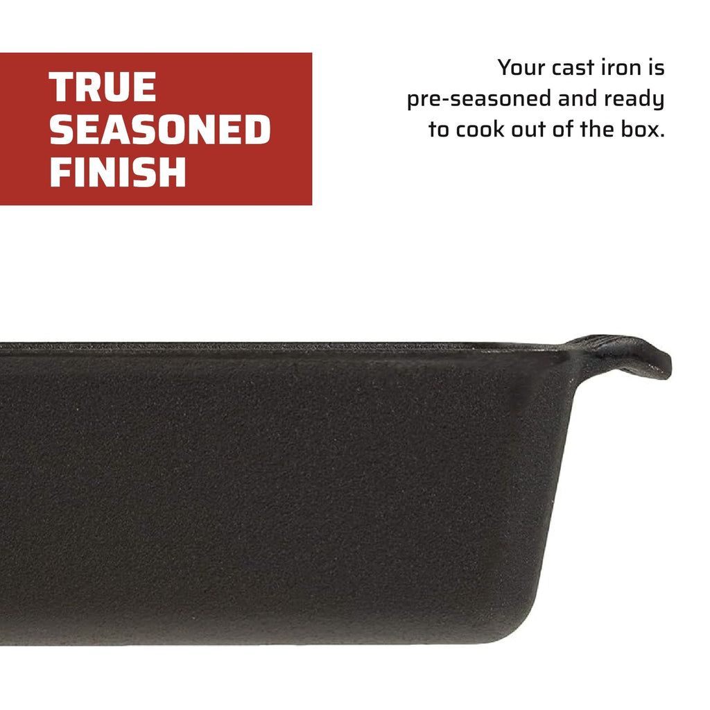 Camp Chef CIBP9 Home Seasoned Cast Iron Bread Pan (Black)