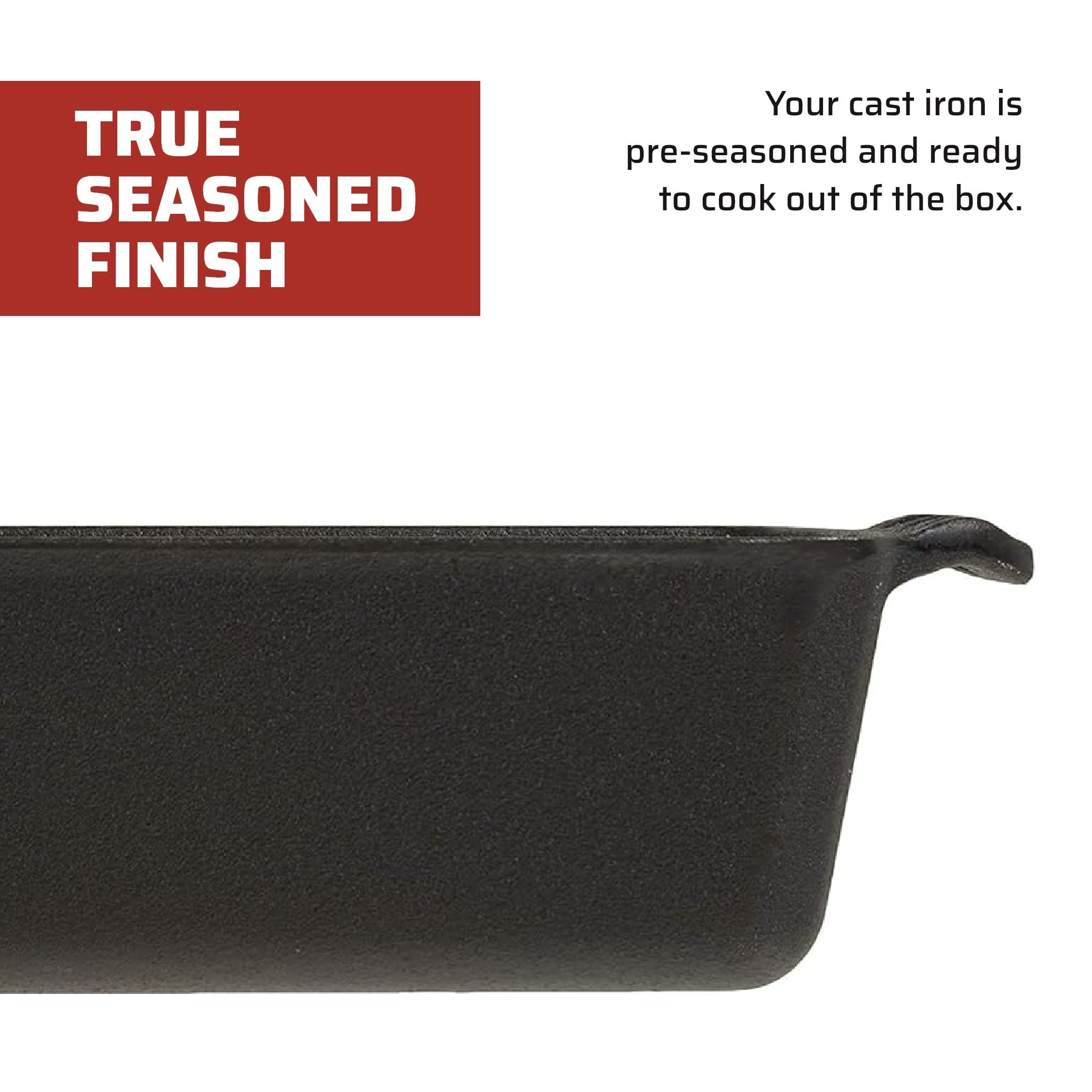Camp Chef CIBP9 Home Seasoned Cast Iron Bread Pan (Black)